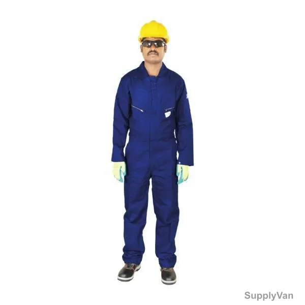 Vaultex Flame Retardant Coverall, LBFRN, 320GSM, S, Navy Blue