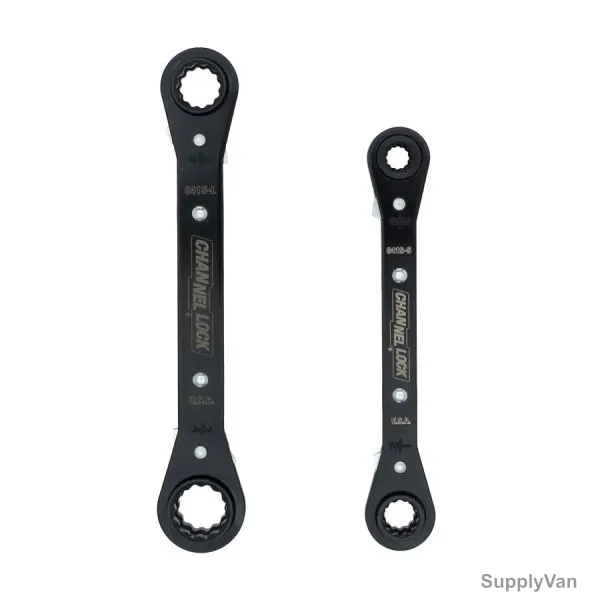 Channellock 4-in-1 SAE Ratcheting Combination Wrench Set, CL-841S, 2 Pcs/Set — image 1