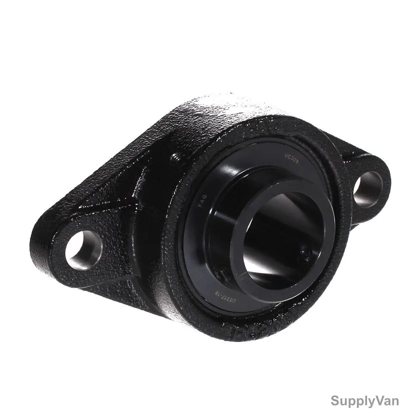 Fag 2 Bolt Flange Bearing Unit, UCFL208, Cast Iron, 40MM Bore Dia