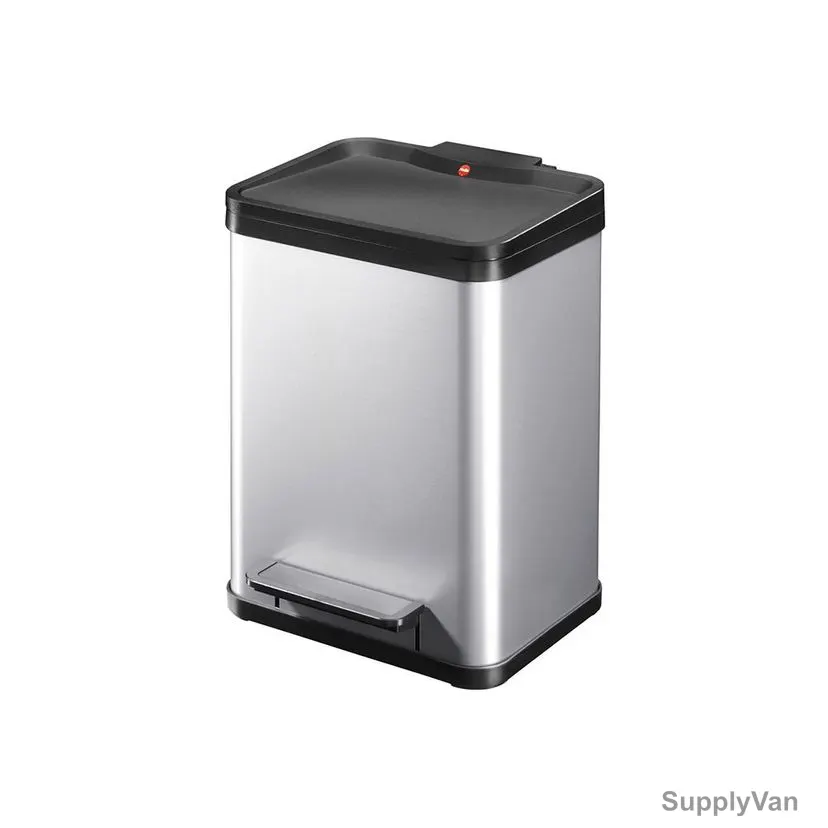 Hailo Pedal Waste Bin, HLO-0619-220, Oko Uno Plus M, 17 Litres, Silver