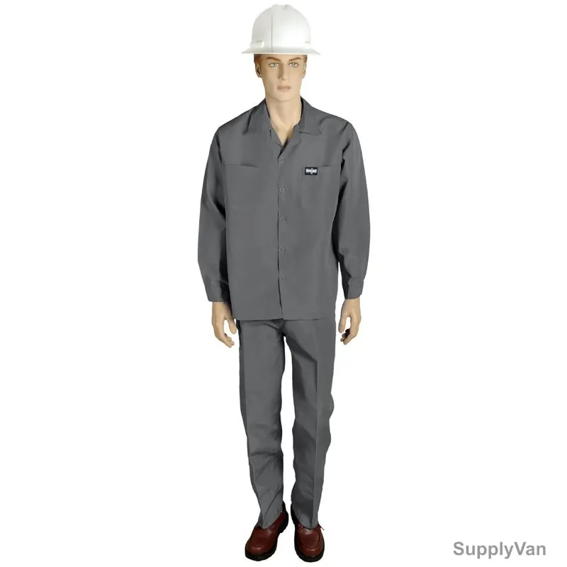 Gladiolus Pants and Shirt, G104060707, Vital-PS, Polycotton, 4XL, Grey