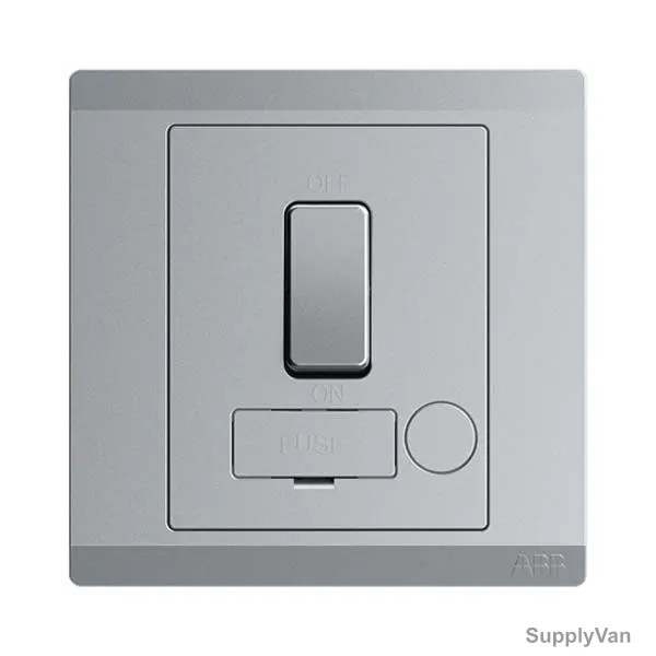 Abb Switched Fused Connection Unit, BL508-G, lnora, 250V, 13A, Classic Grey