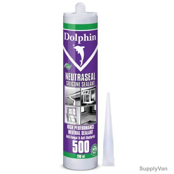 Dolphin Silicone Sealant, 500, Neutraseal 500, 280ML, PK24