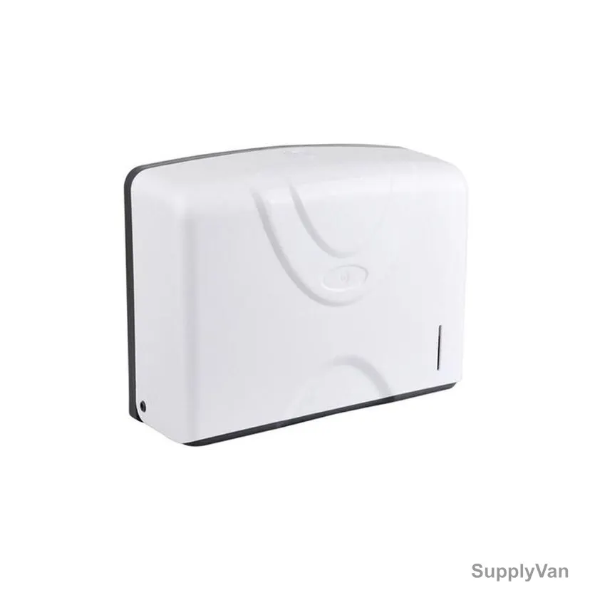 Akc Wall Mounted C-Fold Tissue Dispenser, TD11, 21CM Height x 10CM Width x 27CM Length, White