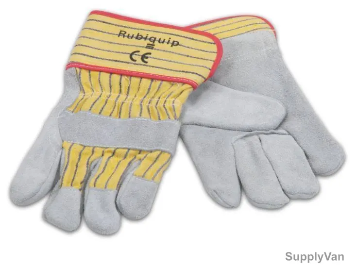 Rubi Standard Protection Gloves, 080905, Yellow and Grey