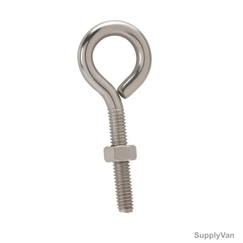 Rawl Bolt Eye Hook, Metal, 10MM, Silver