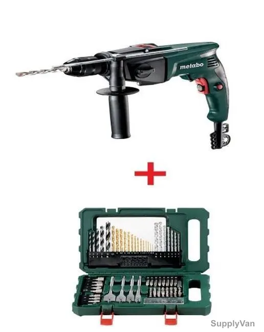 Metabo Impact Drill W/ Accessories Set, SBE-760+626708000, 760W