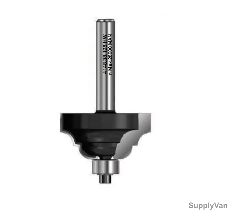 Witox Classic Roman Ogee Router Bit With Ball Bearing, 4148.38.198, TC, 38.1 x 19MM — image 1