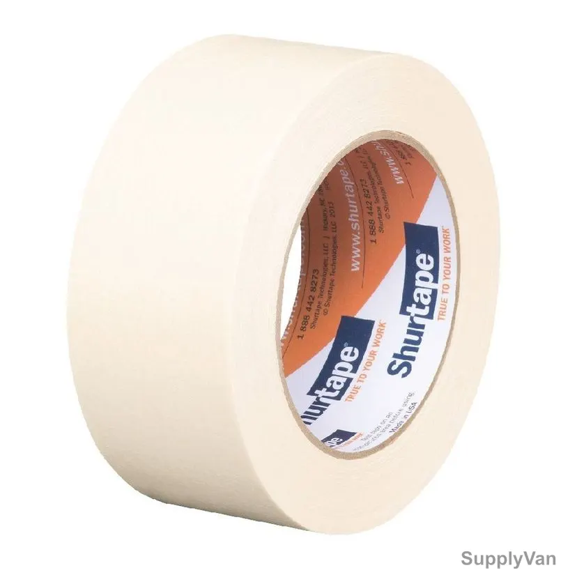 Shurtape High Performance Grade Masking Tape, MT2X30-6, 2 Inch Width x 30 Yards Length, Natural, 6 Pcs/Pack — image 1