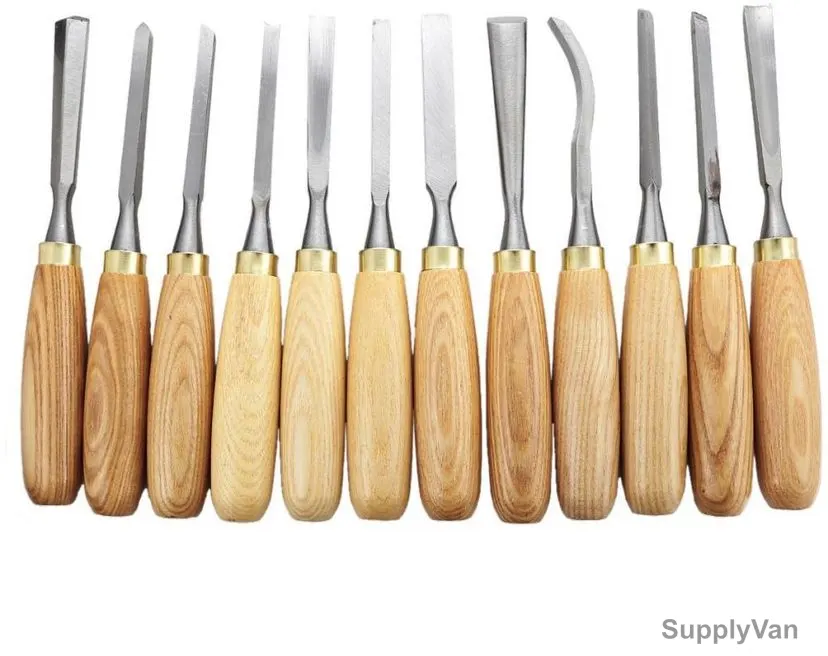 Clarke Wood Carving Chisel Set, WCCS12C, 12Pcs