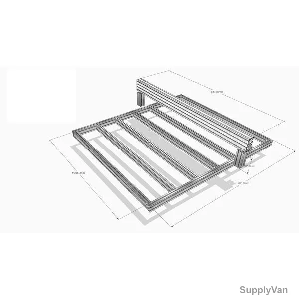 Extrusion CNC Router Kit, 5 x 5 Feet, Silver — image 1