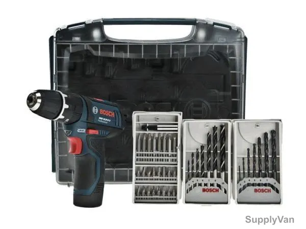 Bosch Cordless Combi Drill Professional GSB-10.8-2-Li w/ 39Pcs Accessory Set — image 1