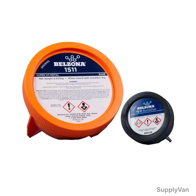 Belzona Super HT-Metal Epoxy Coating Base and Solidifier, B1511, 1500 Series, 1 Kg