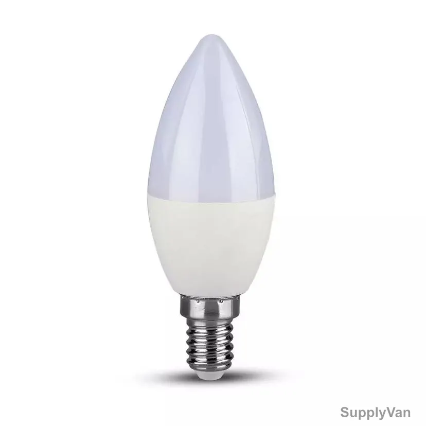 V-Tac LED Candle Bulb, VT-1818, 4W, Frosted, 2700K, Warm White — image 1