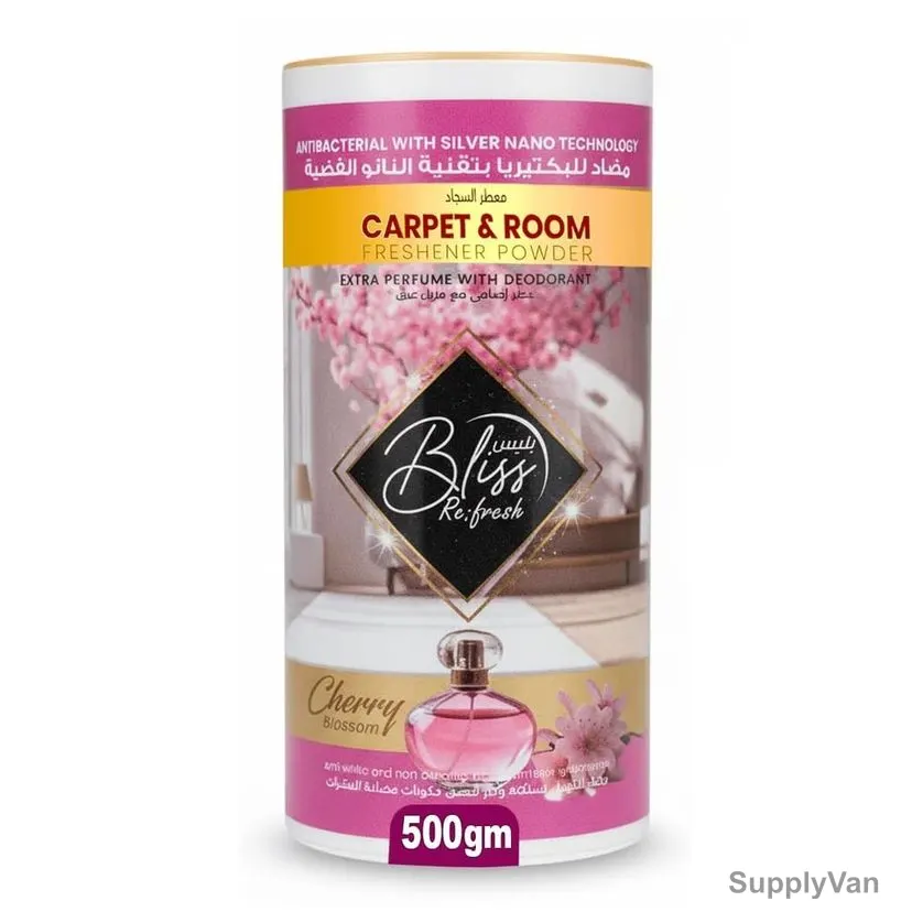 Swish Super Bliss Fresh Carpet and Room Freshener Powder, Cherry Blossom, 500GM — image 1