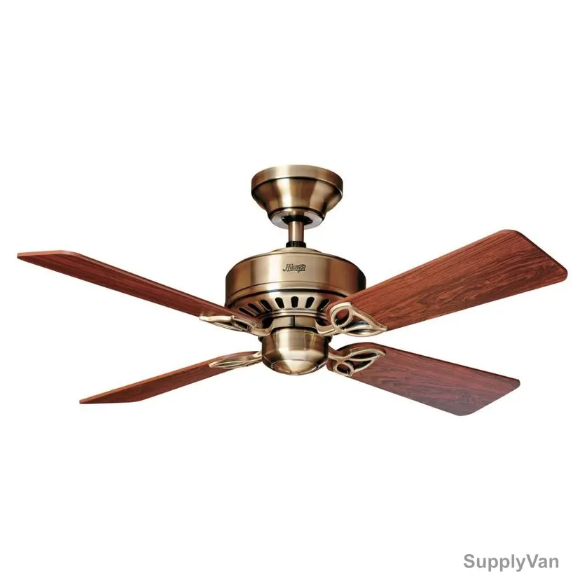 Hunter Ceiling Fan, 24174, Bayport, 4 Blade, 107CM, Antique Brass