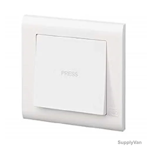 Mk Wide Rocker Push Button Switch, MV4786PWHI, Essential, Polycarbonate, 1 Gang, 10A, White