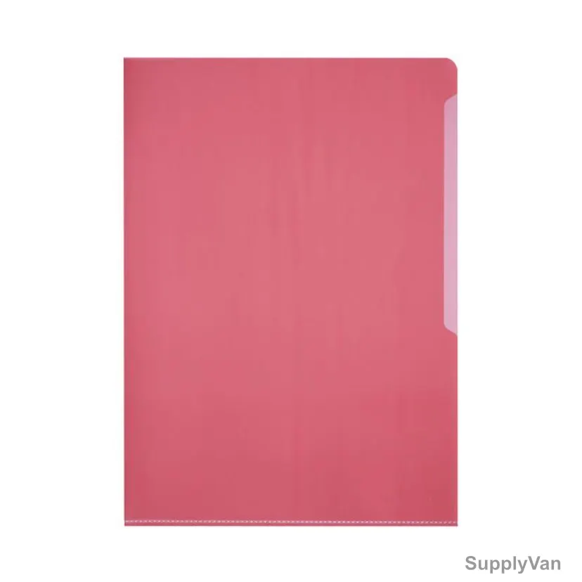 Durable Transparent File Folder, 233903, PVC, A4, Red, 50 Pcs/Box