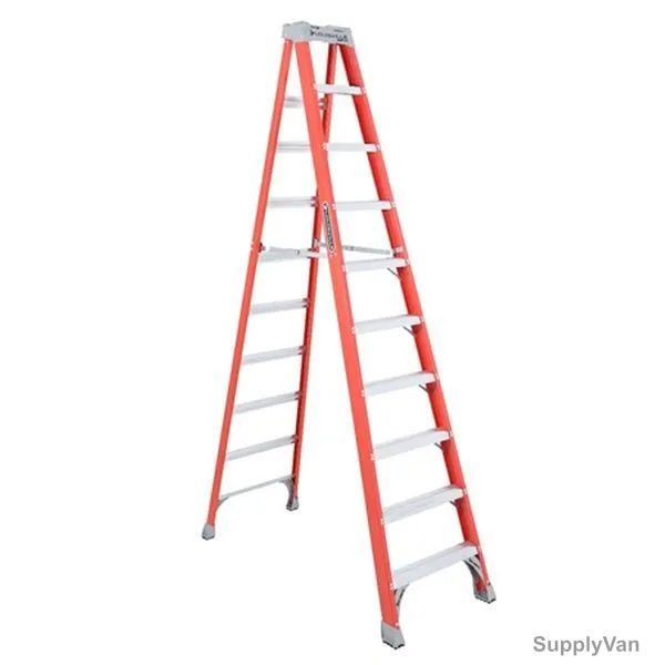 Louisville Step Ladder, FS1510, Fiberglass, 2 Sides, 10 Foot, 136 Kg Weight Capacity  — image 1