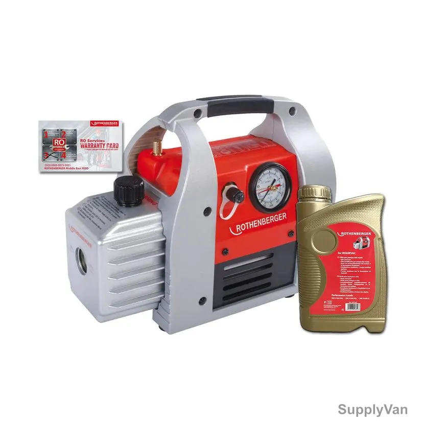 Rothenberger Vacuum Pump With 1 Litre Mineral Based Oil, 1700-63, 230V, 6 CFM, 2 Pcs/Set — image 1