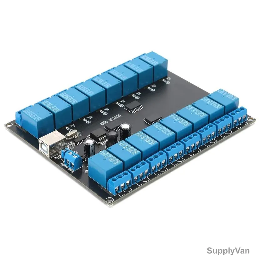 Yoidesu 16 Channel USB Relay Module, 9-36V, 10A — image 1