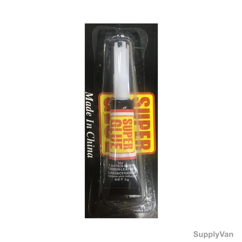 Super Glue Instant Adhesive, Cyanoacrylates, 3GM
