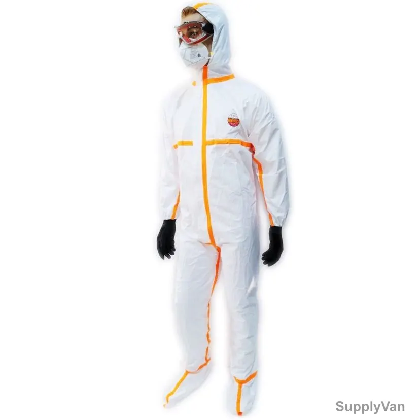 TSGC Coverall, F507053102, Microporous, 3XL, White
