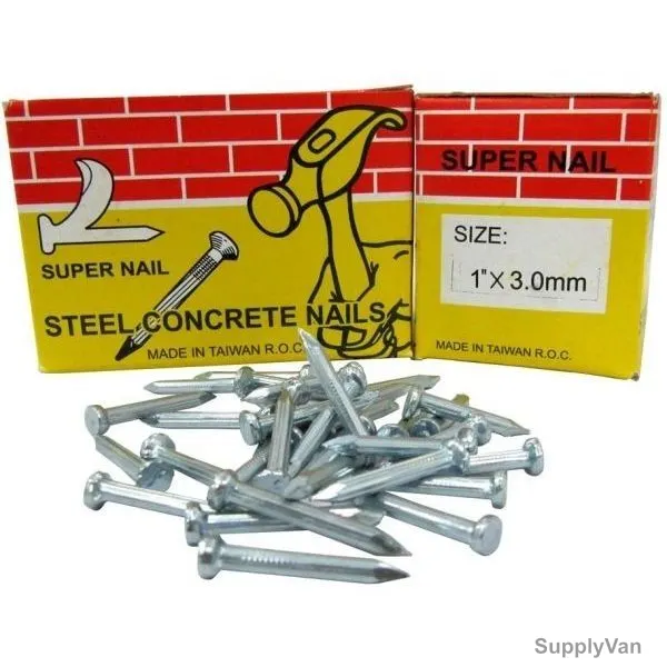 Super Concrete Nail, SH-SCN-1, Steel, 1 Inch