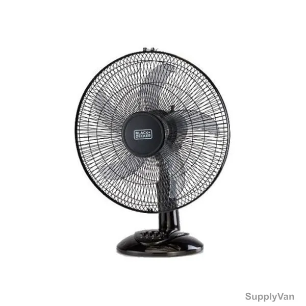 Black and Decker Table Fan, FD1620-B5, 60W, 16 Inch, Black