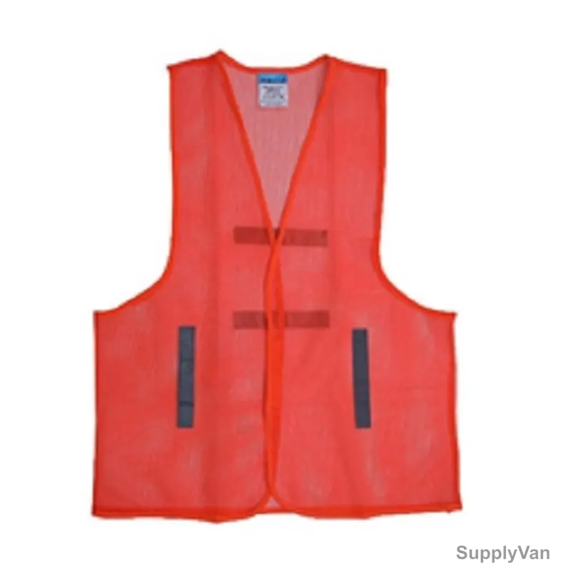 Workland Reflective Net Vest, FPS, 35 GSM, Free Size, Orange