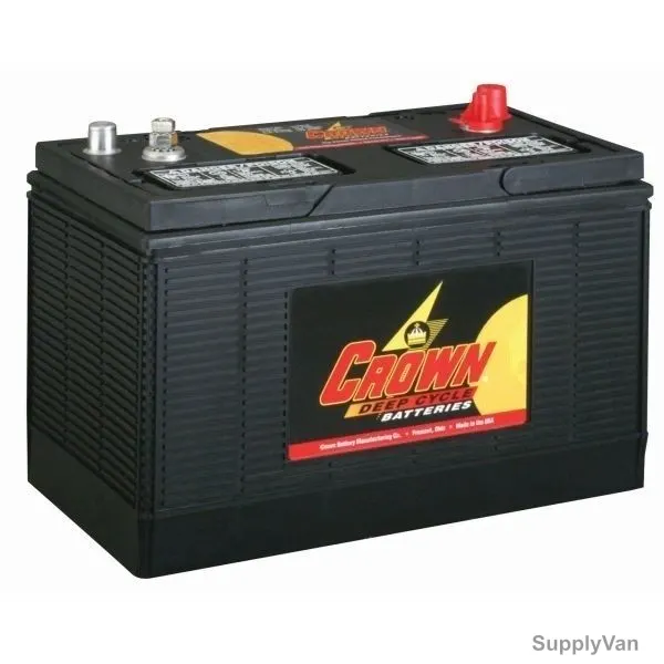 Crown Battery Deep Cycle Battery, D12130, 12V, 3.5-4A
