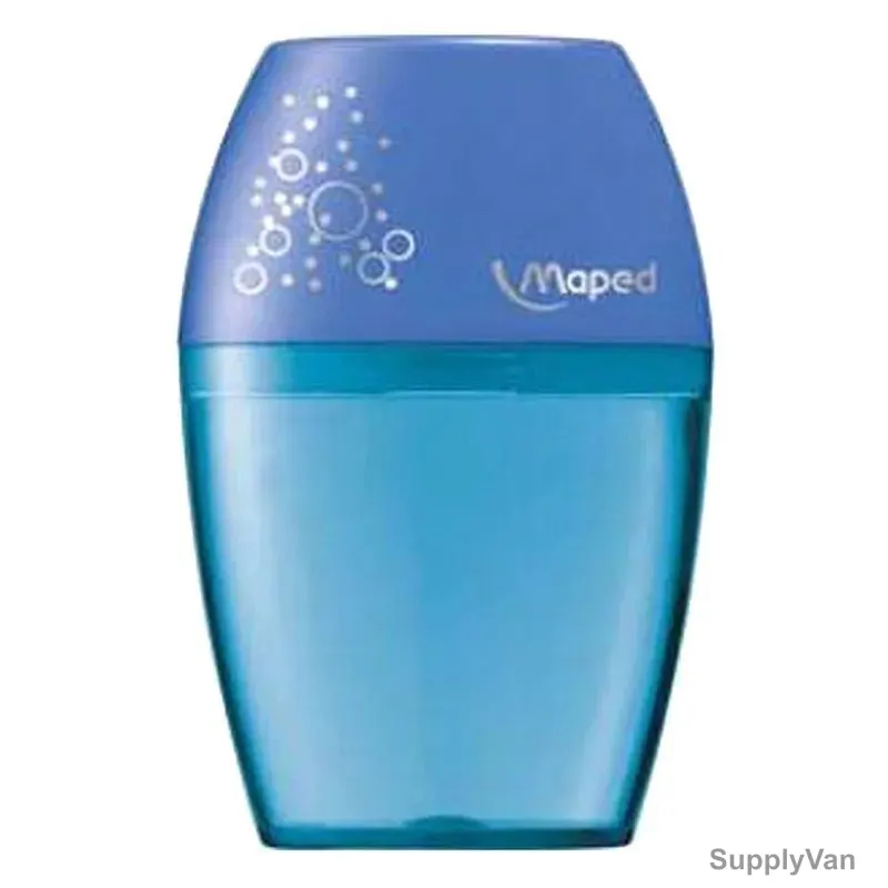 Maped Shaker Fancy Pencil Sharpener, MD-034014, 1 Hole, Blue, 24 Pcs/Pack