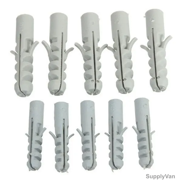 Patta Wall Plug, Nylon, 12MM, White, PK25
