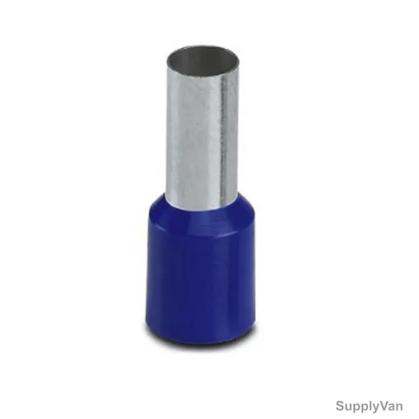 Aftec Bootlace Ferrule, ABF-0-75-12, 18 AWG, 0.75 SQ.MM, Blue, 100 Pcs/Pack