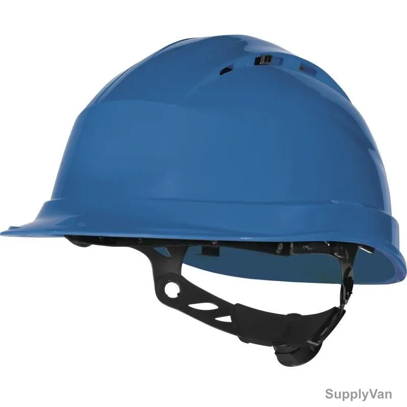 Delta Plus Quartz Up IV Safety Helmet, QUARTZ-4-BLUE, 53 to 63CM, Polypropylene, Blue — image 1