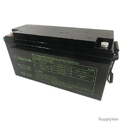 Nova Rechargeable Sealed Lead Acid Battery, NV150-12LH, 12V, 150Ah/10Hrs