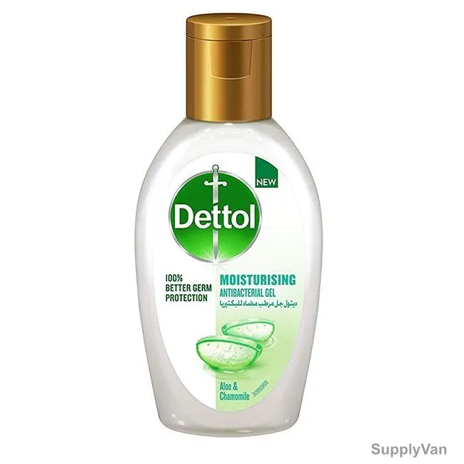 Dettol Moisturizing Hand Sanitizer Gel, Aloe and Chamomile, 50ML