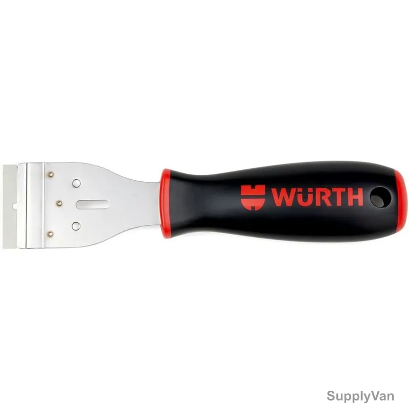 Wurth Blade Scraper, 71466335, Stainless Steel, 180MM Length, Black