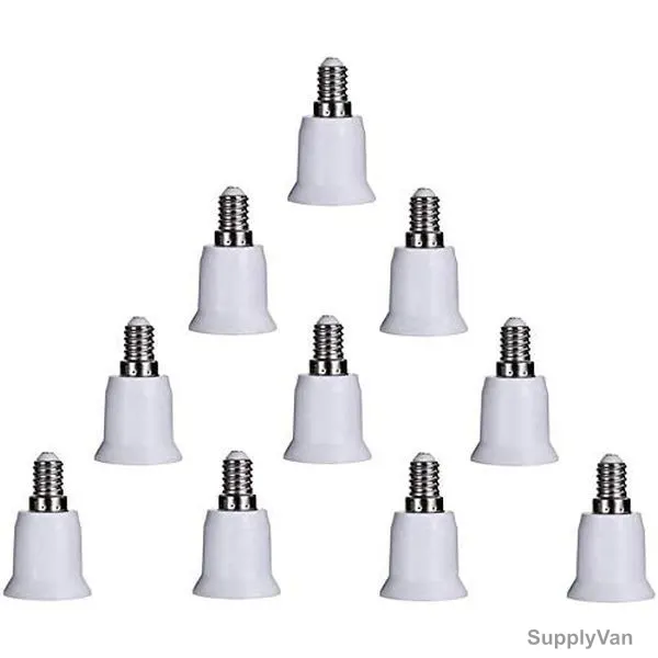 Lamp Holder, E14 to E27, White, 10 Pcs/Pack — image 1