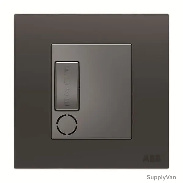 ABB Single Pole Spur Unit W/ Flex Outlet, AM50653-SB, Millenium, 13A, 6kA, Silk Black
