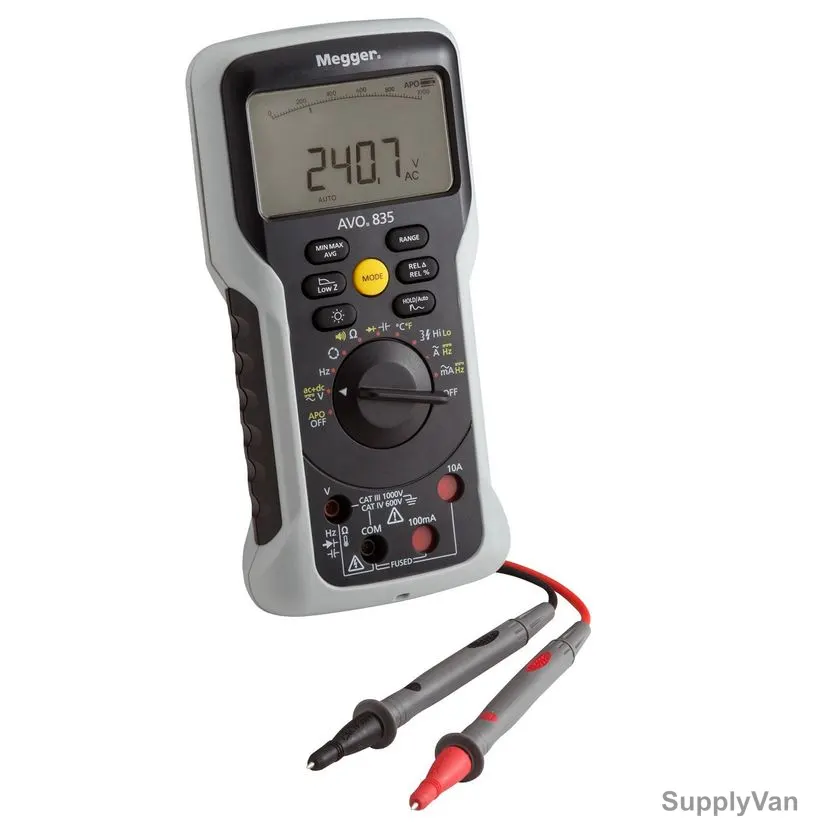 Megger True RMS Digital Multimeter, AVO-830, 600V