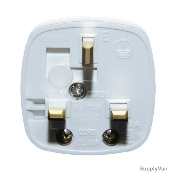 Rexton Plug With Fuse, R25113, 13A, White, PK10 — image 1