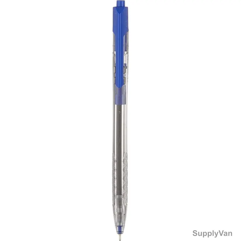 Deli Ball Point Pen With Low Viscosity Ink, EQ01330, 0.7MM, Blue, 12 Pcs/Pack — image 1