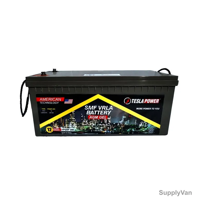 Tesla AGM Monoblock VRLA Battery, TPSMF200, 12V, 200 Ah