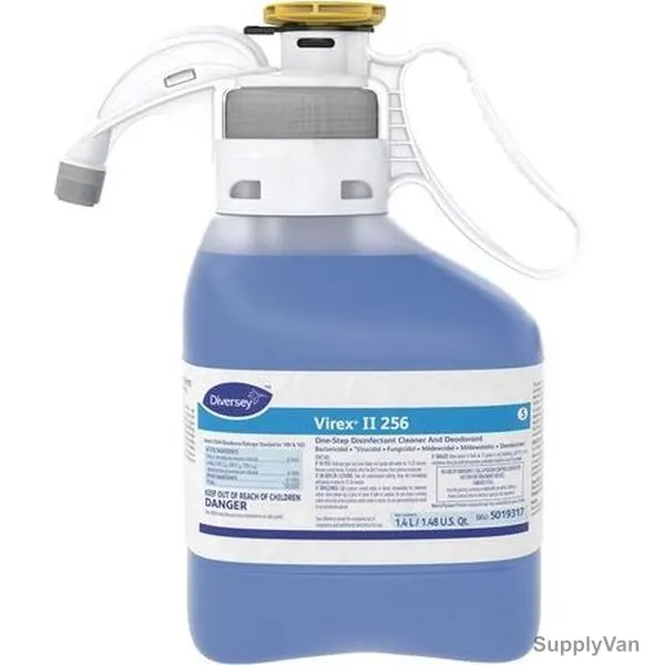 Diversey Virex II 256 Disinfectant Cleaner and Deodorant, 5019317, 1.4 Ltrs