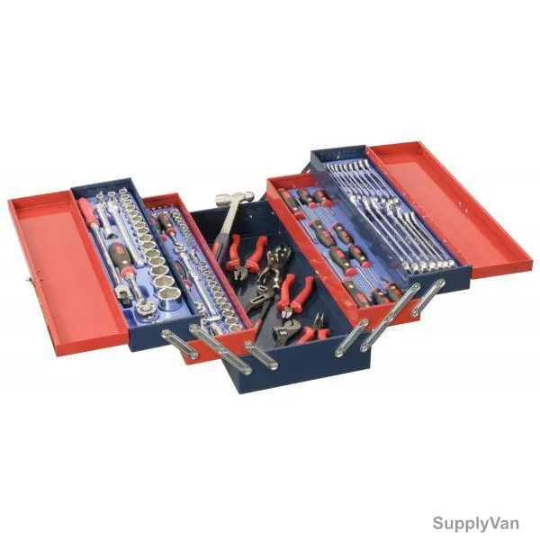 Genius Metric Mechanic Tool With 5 Tier Portable, MS-110TS, 110PCS