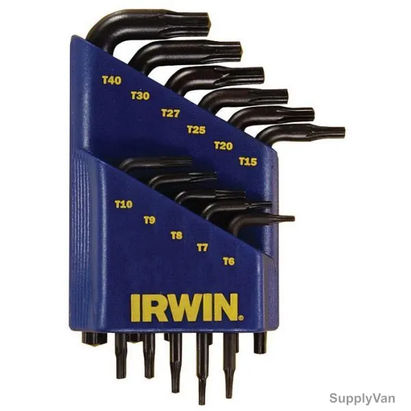 Irwin Torx Key Set, T10758, T6-T40, 11PCS
