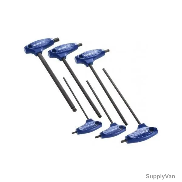 Expert Hex Key Set, E121203, T-Handle, 6PCS