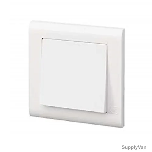 Mk Wide Rocker Intermediate Switch, MV4785WHI, Essential, Polycarbonate, 1 Gang, 10A, White