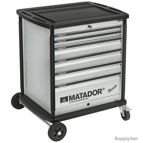 Matador Workshop Trolley, 8164-0001, Vario, 6 Drawers